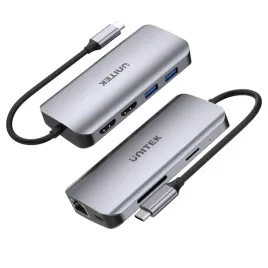 hub-usb-c-unitek-d1122a01-8w1-2x-hdmi-4k-60hz-rj-45-czytnik-kart-sd-pd-100w