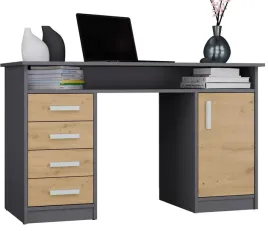 biurko-ada-antracyt-dab-artisan-125-cm-4-szuflady-szafka