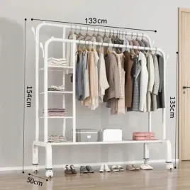 podwojny-wielofunkcyjny-wolnostojacy-wieszak-na-ubrania-133x154cm-bialy