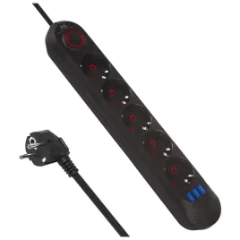 listwa-przedluzacz-maclean-mce395-b-5-gniazd-schuko-3x-usb-15-m-2500-w