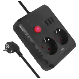 listwa-zasilajaca-przedluzacz-maclean-mce388-b-2x-schuko-3x-usb-2500-w-3-m