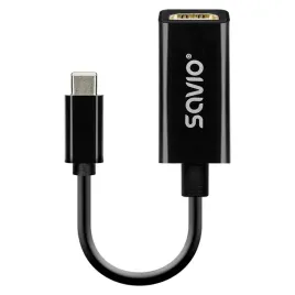 adapter-przejsciowka-savio-ak-79-usb-c-3-1-gen-1-hdmi-4k-30-hz-15-cm-czarny