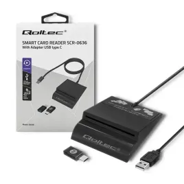czytnik-kart-qoltec-scr-0636-smart-card-usb-c-tachograf-windows-mac-os