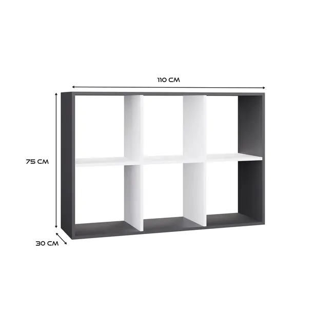 regal-malax-2x3-antracyt-bialy-glebokosc-mebla-30-cm