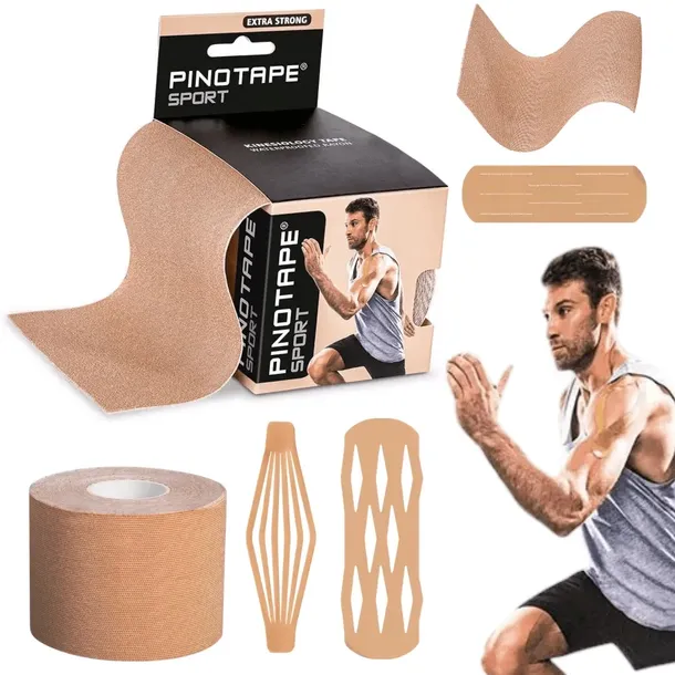PINOTAPE wodoodporny tejp tape 10 cm x 5 m Beżowy