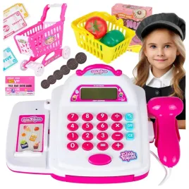 kasa-fiskalna-sklepowa-dla-dzieci-akcesoria-koszyk-wozek-pieniadze-lcd