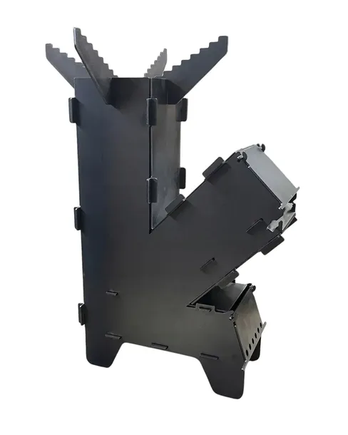 Piecyk Rakietowy Piec Składany Kuchenka Turystyczna Grill Survival Moc 35cm