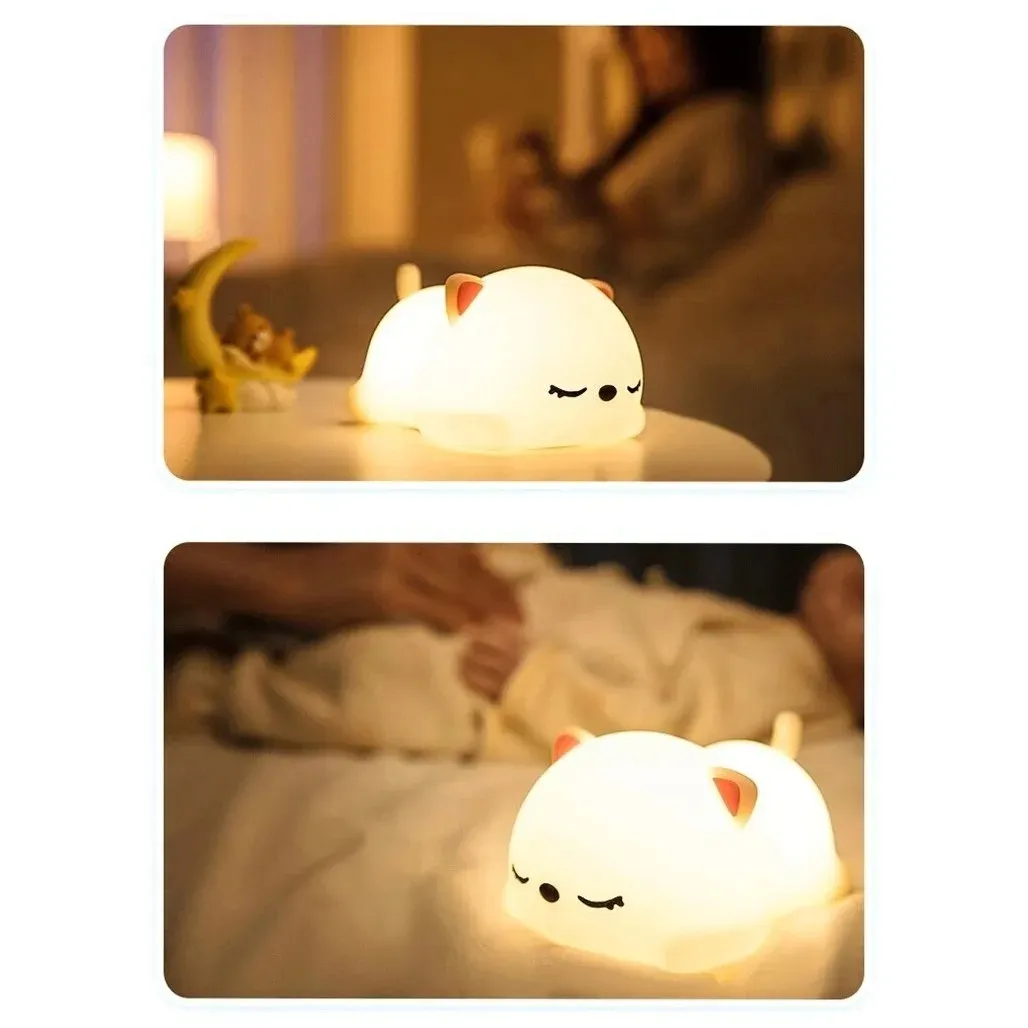 nocna-lampka-led-kotek-stan-nowy
