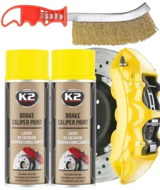 2x-k2-brake-caliper-farba-lakier-do-zaciskow-hamulcowych-spray-zolty-zestaw
