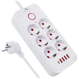 listwa-zasilajaca-maclean-mce389-w-6-gniazd-schuko-4x-usb-a-1x-usb-c-15-m