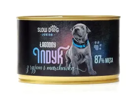mokra-karma-slow-dog-junior-indyk-z-ryzem-87percent-miesa-410g-bez-glutenu