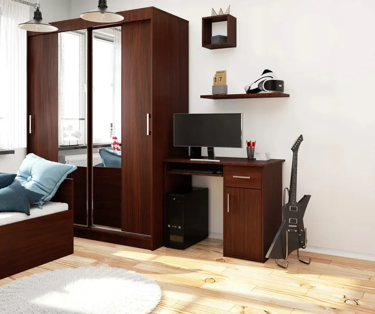 biurko-pin-wenge-glebokosc-mebla-50-cm