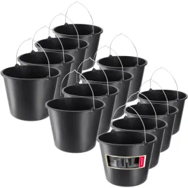 wiadro-budowlane-16l-gospodarcze-plastikowe-ogrodnicze-mocne-wiadra-12-szt