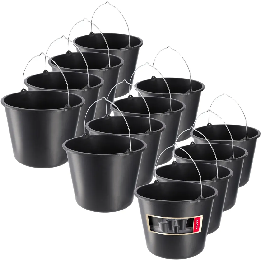 wiadro-budowlane-16l-gospodarcze-plastikowe-ogrodnicze-mocne-wiadra-12-szt-stan-nowy