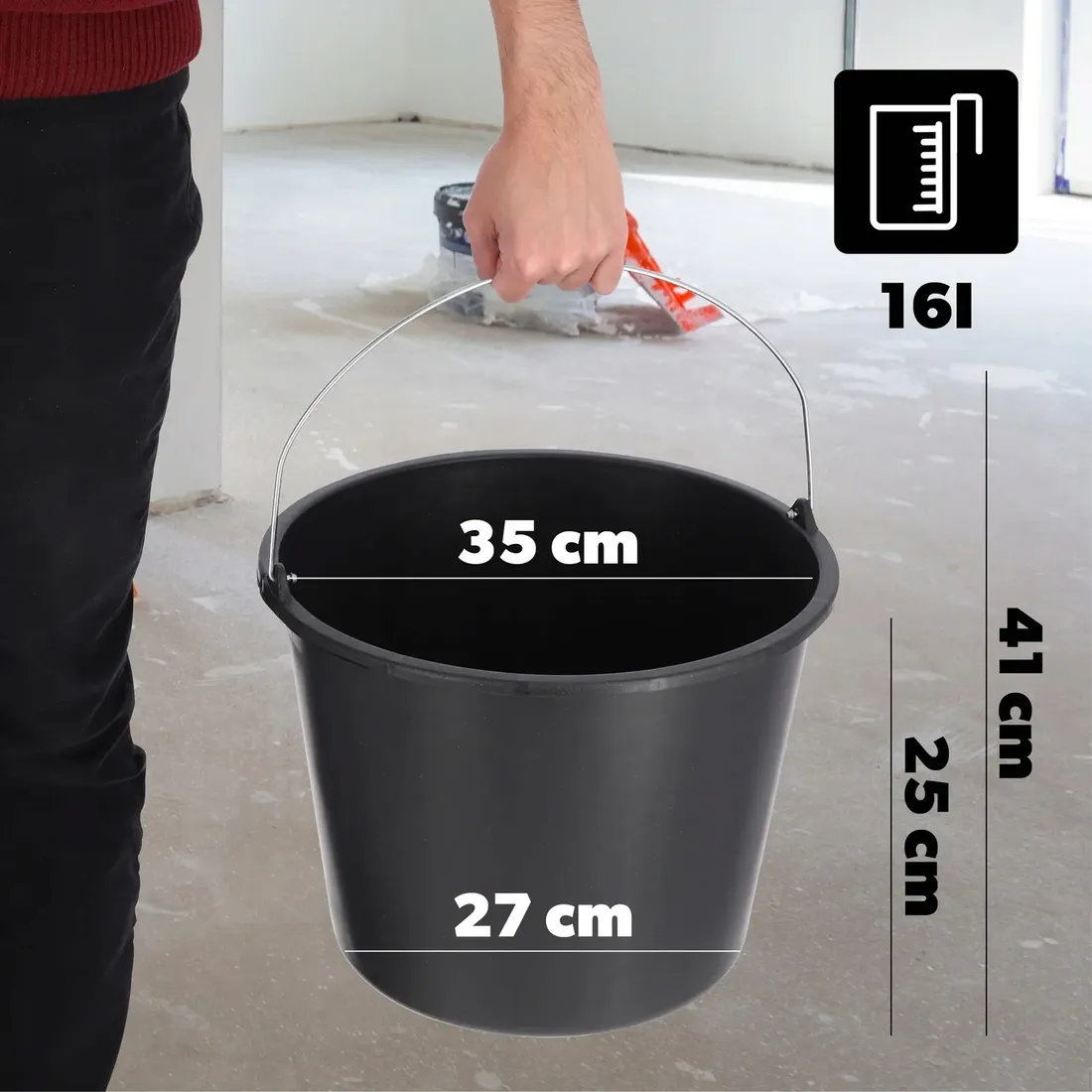 wiadro-budowlane-16l-gospodarcze-plastikowe-ogrodnicze-mocne-wiadra-12-szt