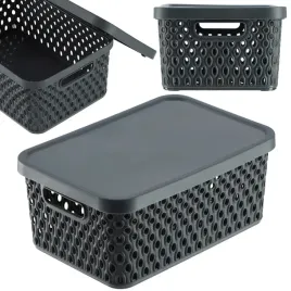 koszyk-z-pokrywa-pojemnik-organizer-do-przechowywania-pudelko-45l-szary