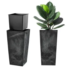 doniczka-donica-ogrodowa-z-wkladem-na-kwiaty-duza-wysoka-czarna-29x57cm