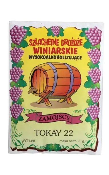 DROŻDŻE WINIARSKIE POŻYWKA DLA DROŻDŻY DO WINA WINIARSKICH 5G TOKAY 22