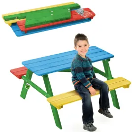 lawka-ogrodowa-laweczka-drewniana-dla-dzieci-ze-stolem-stolikiem-do-ogrodu