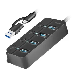 hub-usb-logilink-usb-3-2-gen-1-4x-usb-a-przelaczniki-led-zasilacz-5-v-35-a