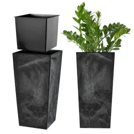 doniczka-donica-ogrodowa-z-wkladem-na-kwiaty-duza-wysoka-czarna-19x36cm