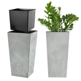 doniczka-donica-ogrodowa-z-wkladem-na-kwiaty-duza-wysoka-szara-24x47cm
