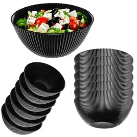 salaterka-miska-20cm-szklana-do-zupy-przekasek-czarna-ryflowana-zestaw-6szt