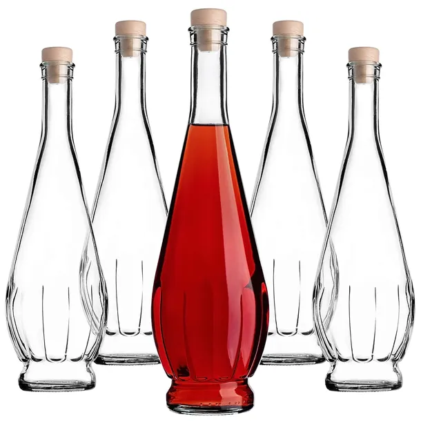 5x BUTELKI SZKLANE ICONA 750ml 0,75L NA NALEWKI WINO SOK BUTELKA Z KORKIEM