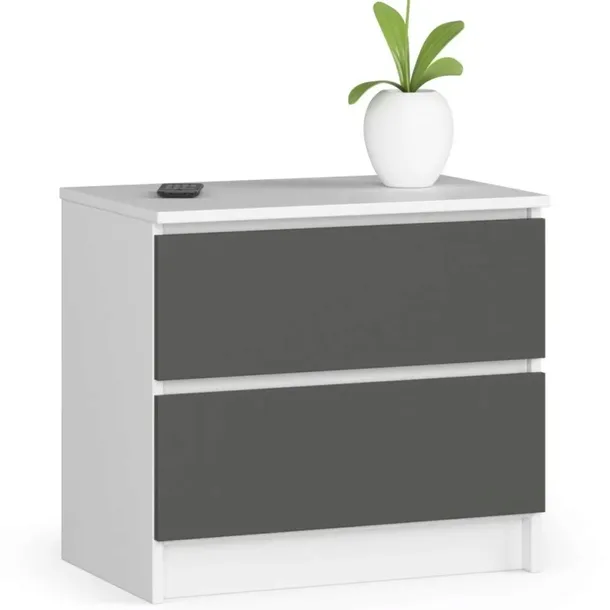 komoda-k60-2sz-clp-bialy-szary