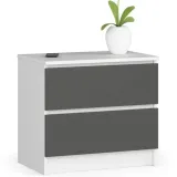 komoda-k60-2sz-clp-bialy-szary