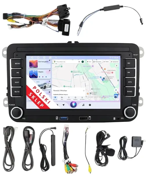 RADIO NAWIGACJA 2DIN ANDROID VW Seat Skoda 6/128 GB CP DSP LTE CARPLAY