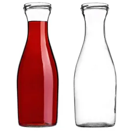 karafka-butelka-na-wode-1l-1000ml-lemoniade-wino-napoje-sok-szklana-2-szt