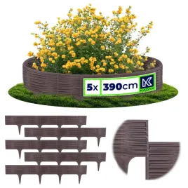 obrzeze-trawnikowe-palisada-ogrodowa-plotek-wbijany-brazowy-390-cm-5-szt