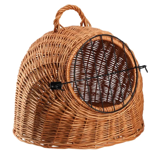 TRANSPORTER DLA PSA KOTA KRÓLIKA KOJEC KOSZ WIKLINOWY DUŻY EKOLOGICZNY 49cm