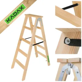 drabina-malarska-drewniana-rozstawna-2x5-stopnie-skladana-dwustronna