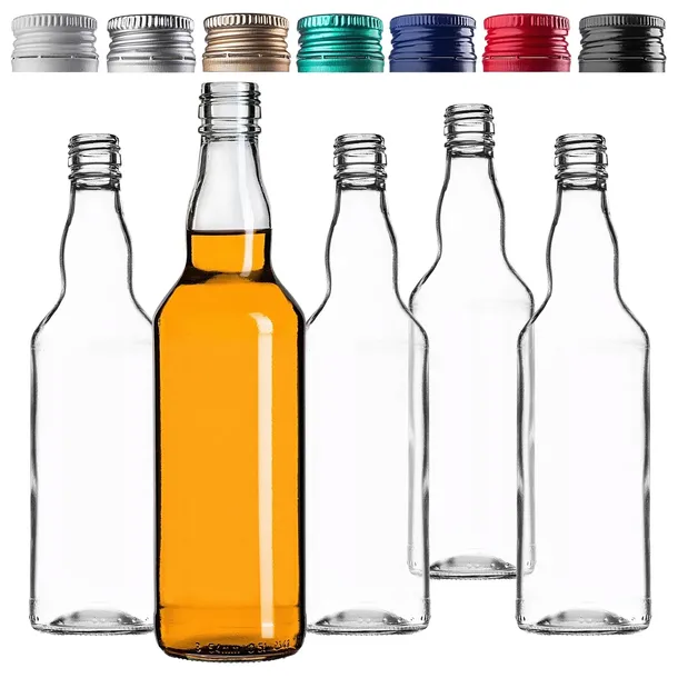 50 SZT BUTELKI MONOPOLOWE MONOPOL 500ML 0,5L Z ZAKRĘTKĄ NA BIMBER WÓDKĘ SOK