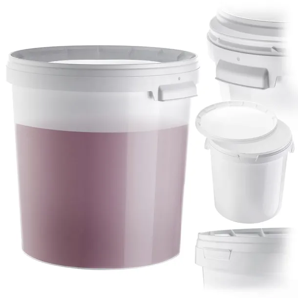 POJEMNIK FERMENTACYJNY 33L WIADRO NA WINO NALEWKI PIWO Z POKRYWKĄ FERMENTOR