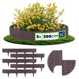 obrzeze-trawnikowe-palisada-ogrodowa-plotek-wbijany-brazowy-390-cm-5-szt