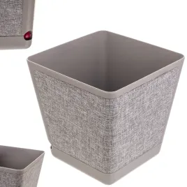 doniczka-donica-oslonka-z-podstawka-kwadratowa-taupe-wzor-tkaniny-30-cm