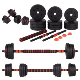 hantle-regulowane-2x10-kg-zestaw-sztanga-gryf-2x-uchwyt-20-kg-12-talerzy