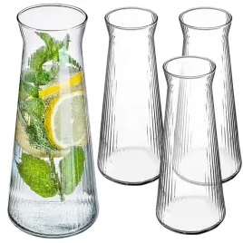 karafka-dzbanek-szklany-na-wode-1l-1000-ml-lemoniade-napoje-ryflowane-4szt