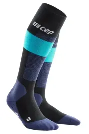 cep-damskie-skarpety-kompresyjne-sportowe-ski-merino-wysokie-niebieskie-s