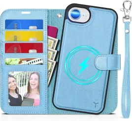 tucch-etui-skorzane-magsafe-iphone-16e-17e-2w1-niebieski-blyszczacy-smycz