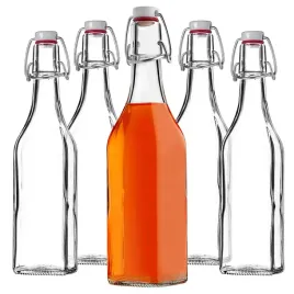 butelka-szklana-500-ml-05l-na-ocet-napoje-sok-z-korkiem-mechanicznym-5szt