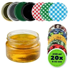 20x-sloik-250-ml-sloiki-na-miod-przetwory-szklany-do-swiec-zakretki-fi82