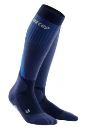 cep-damskie-skarpety-kompresyjne-sportowe-zimowe-merino-wysokie-granatowe-m