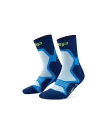 skarpety-kompresyjne-do-polowy-lydki-z-wysciolka-unisex-run-cep-niebieskie
