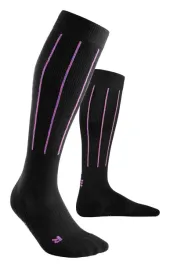 cep-meskie-skarpety-kompresyjne-sportowe-pinstripe-wysokie-czarne-xl