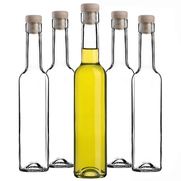BUTELKA SZKLANA MOCALI 250 ml BUTELKI SZKLANE NA NALEWKI SOK 6 szt + KOREK