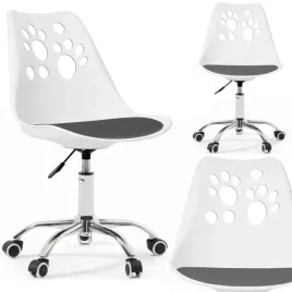 ergonomiczny-fotel-obrotowy-krzeslo-biurowe-dla-dzieci-bialo-szare-bauerkra